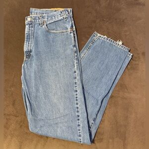 Levi's 550 Relaxed Fit Vintage 90's Denim Men's 36x36 Light Grunge